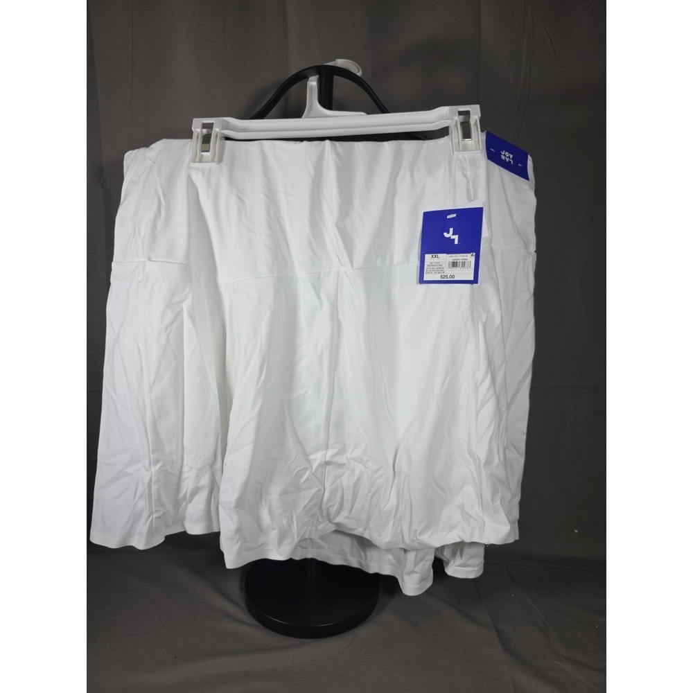 Joy Lab High Rise Skort Womens Size XXL Extra Extra Large, True White, Pockets